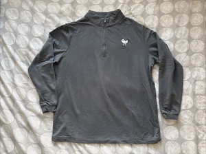 Bad Birdie Golf 1/4 Quarter Zip Logo Pullover Long Sleeve Shirt Charcoal Sz S - Picture 1 of 14