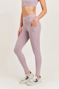 Mauve Mono B High Impact Leggings mit Tasche Neu mit Etikett - Bild 1 von 2