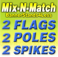 MEDICAL Windless Swooper Flag Feather Banner Marijuana Sign 2.5'x11.5' gf 