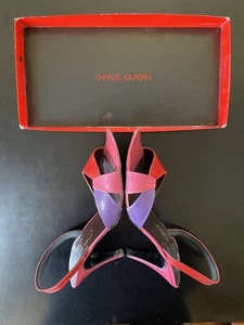 Charles Jourdan Vintage Sling back Heels Size 8 - Picture 1 of 12