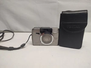 Pentax Efina T Silver Camera - for parts or repair. UNTESTED! - Picture 1 of 12