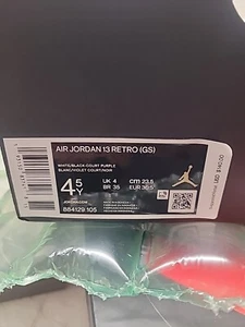 Jordan 13 Retro Mid Lakers GS Size 4.5 NIB - Picture 1 of 5