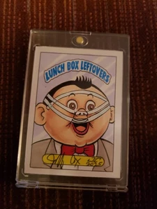 Garbage Pail Kids Lunchbox Leftovers Jeff Cox Pee Wee Sketch Card - Picture 1 of 2