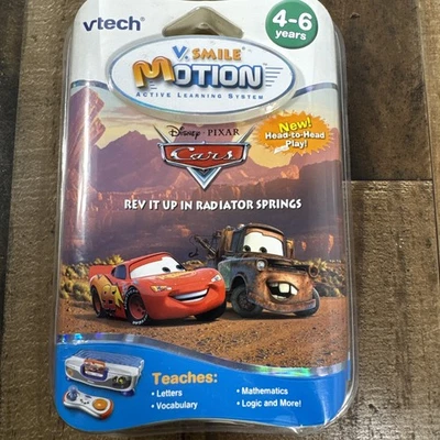 New Disney Pixar Cars VTech V.Smile Smartridge Rev It Up Learning Fun Cartridge  - Image 1 of 3