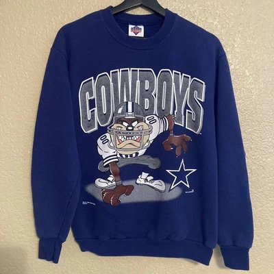 GILDAN Vintage Dallas Cowboys Taz Graphic Sweatshirt Unisex Men Women