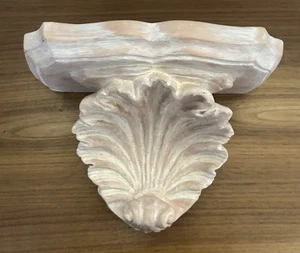 Vintage Wandregal Deko aus Terrakotta Muschel im Used-Look - Bild 1 von 7