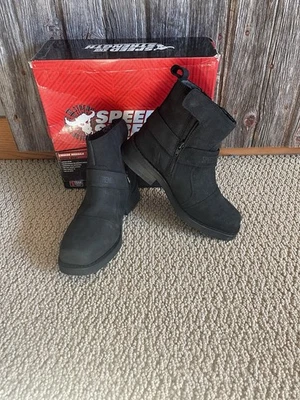 Botas de motocicleta pretas Speed and Strength masculinas 8 - Imagem 1 de 4