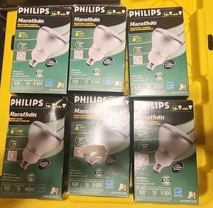 Philips Marathon R30 16W = 65W   Reflector Floodlight Bulb ( 6 ) - Picture 1 of 2