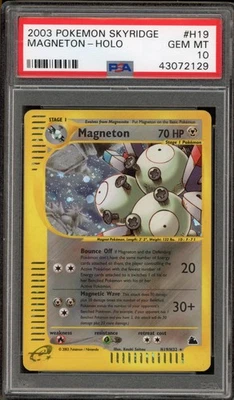 Pokemon Magneton Skyridge Holo Rare #H19 PSA 10 Gem Mint - Image 1 of 2