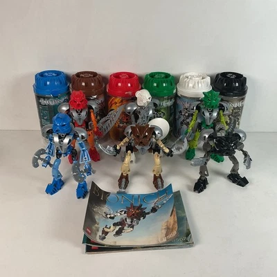 LEGO BIONICLE NUVA LOT OF 6 WITH MANUELS 8566 8567 8568 8570 8571 8572 - Image 1 of 4
