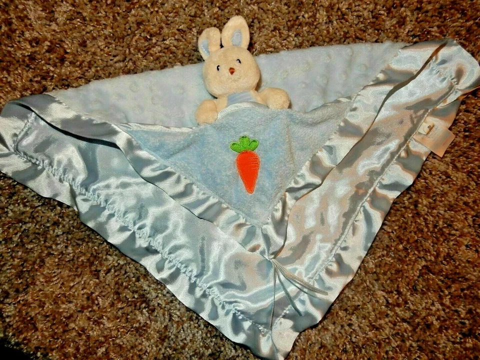 5E Baby Gund BUFFY Bunny Bolsillo Felpa Satén Lovey Manta de Seguridad Sonajero Foto 1 de 4