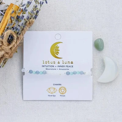 Pulseira de Cura Lotus and Luna Intuition & Inner Peace 4mm - Imagem 1 de 3