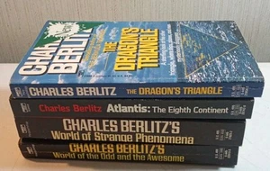 Lot Of 3 Paperbacks By Charles Berlitz, The Dragons Triangle, Atlantis 8th Conti - Picture 1 of 5