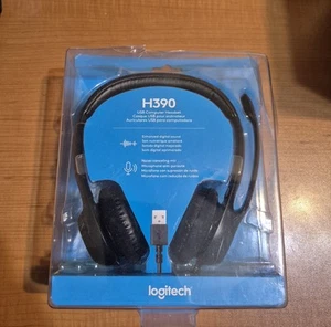 Logitech H390 Over-Head Comfort USB Headset w/ Noise-Canceling Microphone - Afbeelding 1 van 8