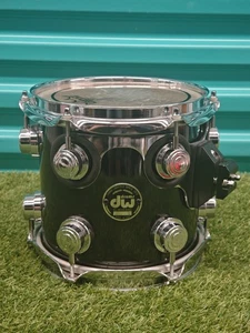 ⚡DW Drum Workshop 1997 Collectors Series 8”X8” Rack Tom Drum - Black⚡ - Picture 1 of 15