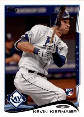 Tarjeta de béisbol 2014 Topps Update #US253 Kevin Kiermaier RC Foto 1 de 2