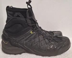 Salewa MS Wildfire Edge Mid GTX Hiking Black 3F Lace Trail Boots Men's Size 12.5 - Picture 1 of 9