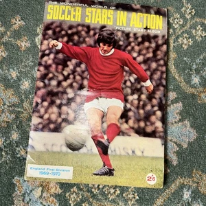 1969-1970 Soccer Stars In Action Sticker Album Complete - Picture 1 of 16