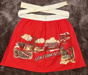 Vintage San Francisco, California Landmarks - Souvenir 1/2 Schürze ❤️ - Bild 1 von 11