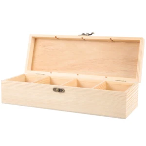 Solid Wood Packaging Box Jewery Case for Storage Decorative Boxes - Picture 1 of 12
