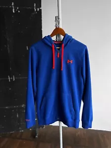 Under Armour Hombres Azul Cremallera Completa Sudadera con Capucha Manga Larg... - Imagen 1 de 6