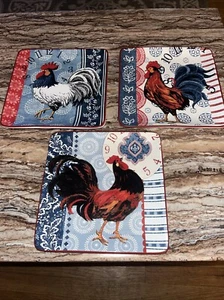 3 Roaster Certified International Serving Plates - Picture 1 of 8