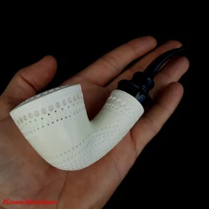 Pipa de tabaco para fumar bloque turco tallada a mano AGM-1676 - Imagen 1 de 13