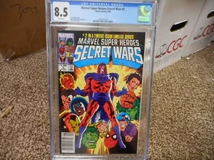 1984 MARVEL SUPER HEROS SECRET WARS #2 CGC 8.5 WP CANADIAN PRICE AVENGERS RARE - Picture 1 of 3