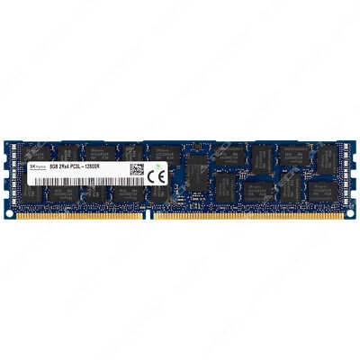 Hynix 8GB 2Rx4 PC3L-12800R RDIMM DDR3L 1600 ECC REG Registered Server Memory RAM - Image 1 of 2