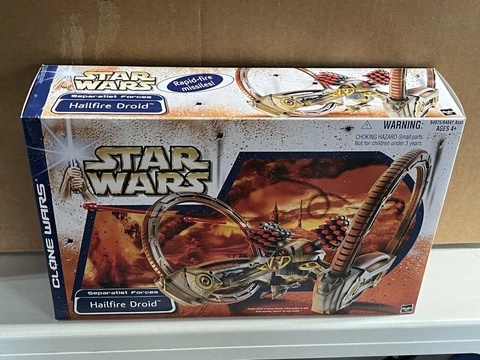 Star Wars Geonosian Starfighter ship w exclusive pilot figure NEW SEALED BOX Cover