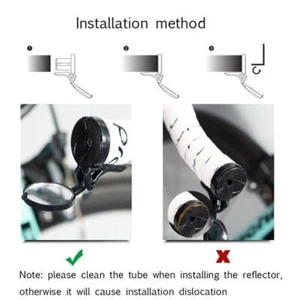 Handlebar Bicycle Accessories Road Bike Rear View Mirror Cycling Adjustable 9CG0 - Picture 1 of 12