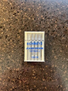 Schmetz Jeans/Denim Size 100/16 Sewing Machine Needles 4-Pack - Picture 1 of 1