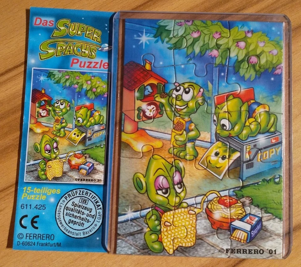 Ü-Ei Puzzle, Super Spacys 2001, mit einem BPZ - Bild 1 von 1