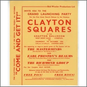 Bob Wooler 1965 Clayton Squares Grafton Ballroom Handbill (UK) - Picture 1 of 1