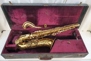 KING ZEPHYR SPECIAL TENOR SAXOPHONE ORIGINAL LACQUER STERLING NECK FULL PEARLS - Picture 1 of 17