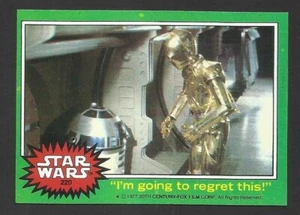 (CB3) IM GOING TO REGRET THIS #220 star wars 1977 topps trading cards US GREEN - Picture 1 of 2