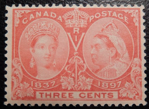 Canada Scott # 53, Mint Original Gum (HR) Cover