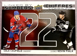 2023-24 Tim Hortons Duos Linked By Numbers #LN-15 Cole Caufield & Kevin Fiala - Picture 1 of 1