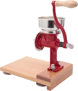 0.8 Quart Manual Corn Grinder & Grain Mill with Wooden Table for Rice & Chickpea - Picture 1 of 12