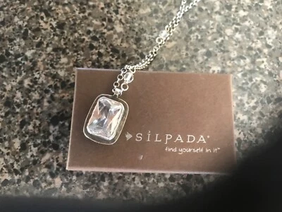 Collar Silpada de plata de ley 925 con cuentas de circonita cúbica N1859 circonita cúbica Foto 1 de 4