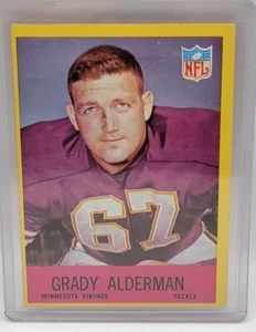 1967 Topps Grady Alderman Minnesota Vikings 98 - Picture 1 of 2