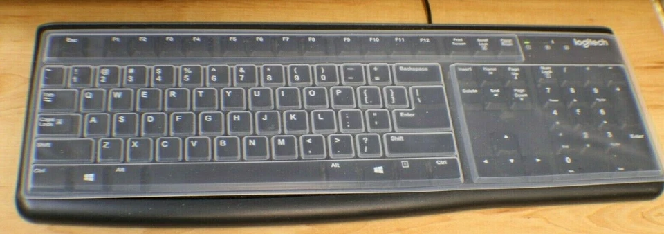 Desktop PC Keyboard Cover Protector Silicone Clear Spill Proof Skin Washable - Image 1 of 4