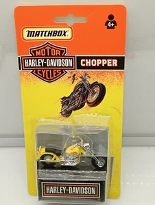 Matchbox Superfast / MB 391 - Harley Davidson Chopper - Yellow - Model Motorbike - Picture 1 of 6