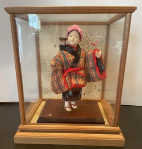 Vintage Japanische Puppe im Koffer - Bild 1 von 8