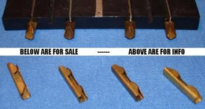 ATLAS SLOT CAR TRACK HO MOTORING AND RACING ACCESSORIES 4 BRASS ROADWAY JOINERS - Picture 1 of 1