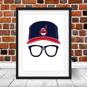 Framed Wild Thing Ricky Vaughn Major League Cleveland Indians Baseball Gift Art - Picture 1 of 3