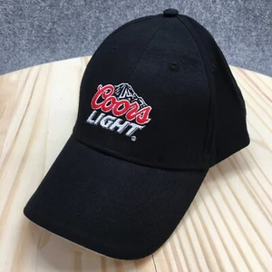 Coors Light Baseball Hat Youth Black OS Adjustable Curved Brim Embroidered Logo - Picture 1 of 10