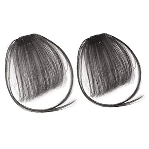 Frangetta Finta Capelli Clip Frangia piatta per capelli sintetici naturali Fr... - Foto 1 di 7