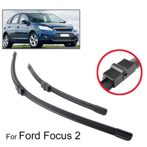 FÜR Ford Focus 2 Mk2 2004-2011 SCHEIBENWISCHER WISCHERBLÄTTER SET VORNE 05 07 - Picture 1 of 6