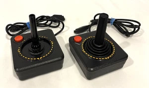 SET OF 2 ATARI 2600 HEAVY SIXER CX10 JOYSTICK 1977 VINTAGE ORIGINAL UNTESTED - Picture 1 of 7